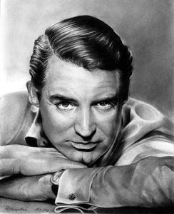 Kresba Cary Grant