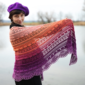 klubíčko Daisy LA022 a vzor půlkruhová Cora Bell