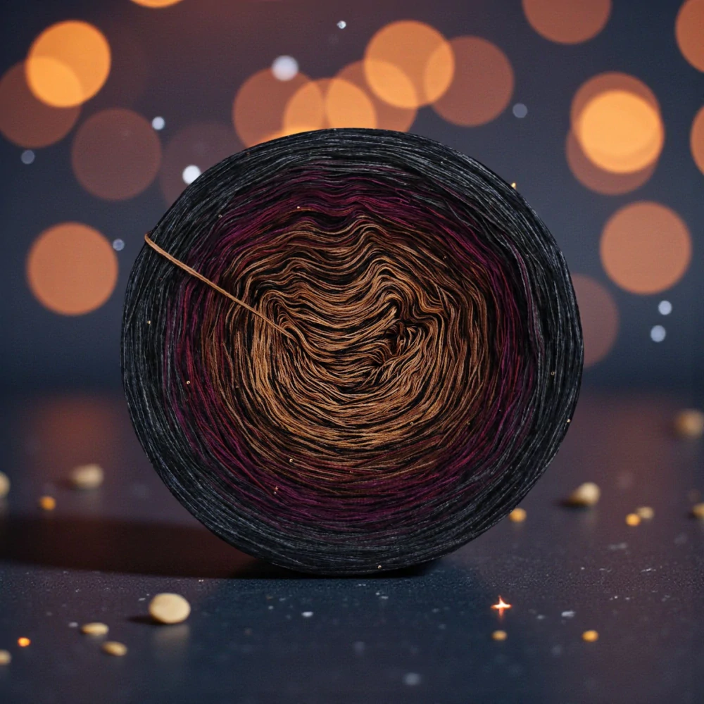 Duhová příze Daisy Star ART 3nitka + příze s flitry
