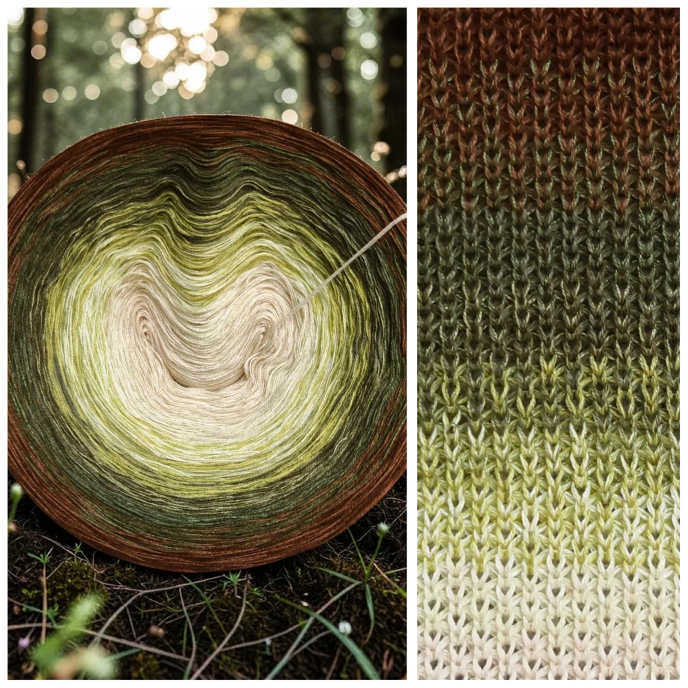 Duhové klubíčko Daisy EpicART 3nitka (1 nitka viskóza), 1500 m