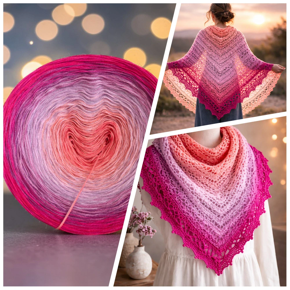 Duhové klubko Daisy ART na šátek