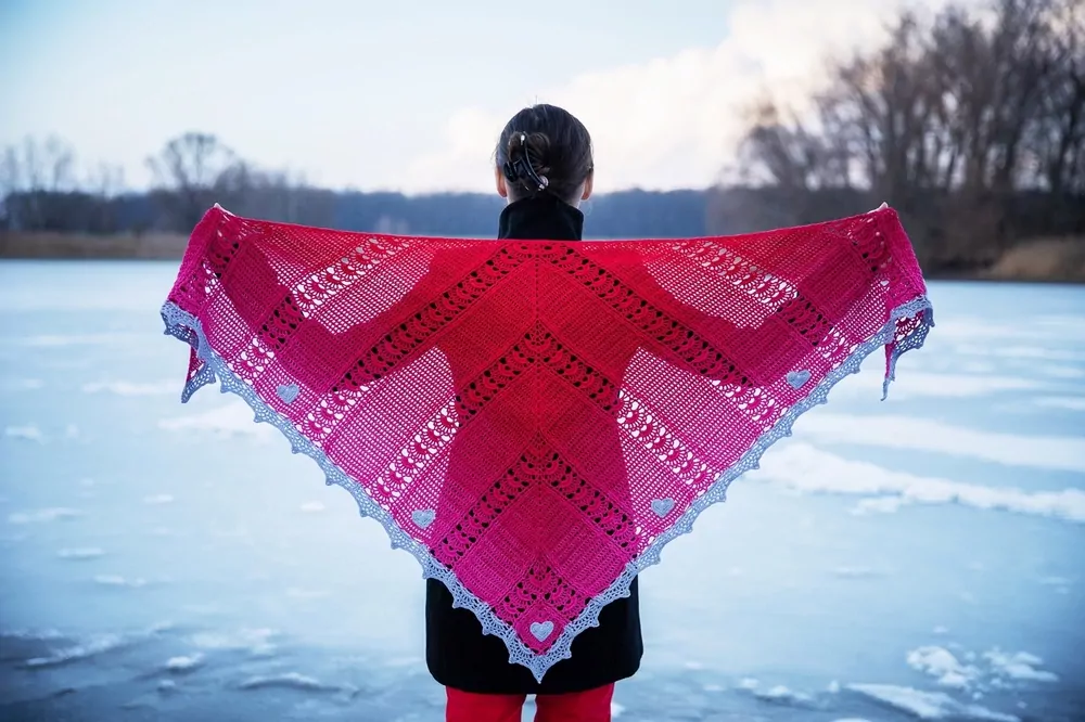 Návod na šátek Valentine