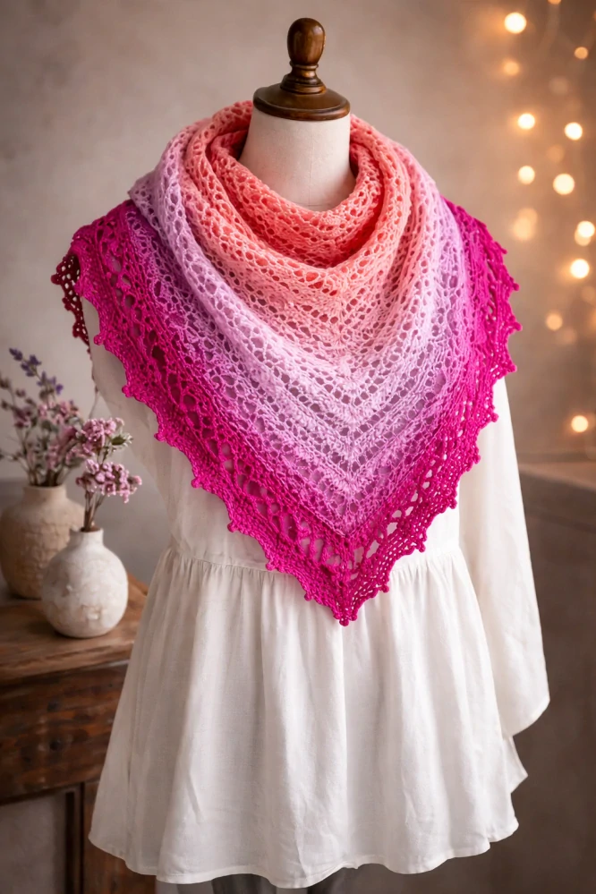 Duhové klubko Daisy ART na šátek