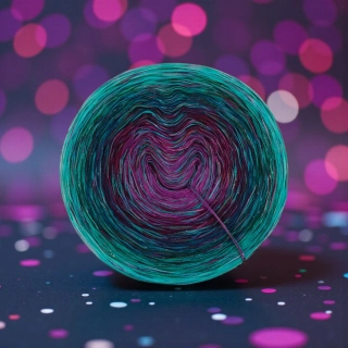 Duhové klubíčko Daisy ART 3+3 nitka (s lurexem, viskózou a bavlnou)