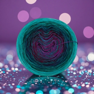 Duhové klubíčko Daisy GlossART 3 nitka + viskóza