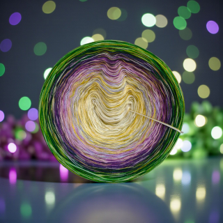 Klubíčko Daisy RainbowART 3 nitka + bavlněná duhová nitka