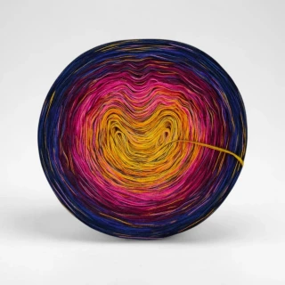 Klubíčko Daisy RainbowART 3 nitka + bavlněná duhová nitka