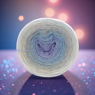 Třpytivé duhové klubíčko Daisy LunART 3nitka + lurex