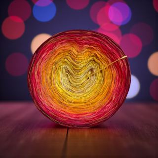 Klubíčko Daisy RainbowART 3nitka + bavlněná duhová nitka