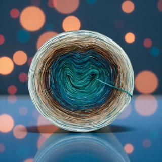 Duhové klubíčko Daisy RainbowART 3nitka + bavlněná duhová nitka