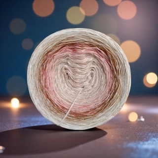 Flitrové klubko Daisy Star ART 3nitka + příze s flitry