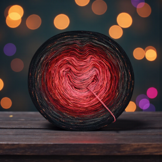 Duhové klubíčko Daisy LunART 3nitka + lurex