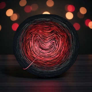 Duhové klubíčko Daisy Star ART 3nitka + příze s flitry