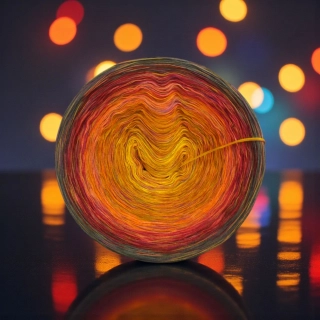 Klubíčko Daisy RainbowART 3nitka + bavlněná duhová nitka