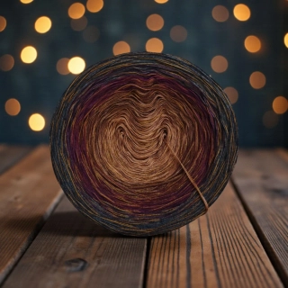 Duhové klubíčko Daisy GlossART 3nitka + viskóza