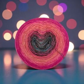 Duhové klubíčko Daisy LunART 3nitka + lurex
