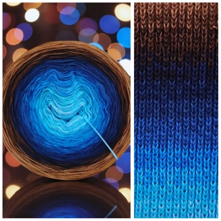 Duhové klubko Daisy ART na šátek