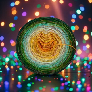 Klubíčko Daisy RainbowART 3nitka + bavlněná duhová nitka