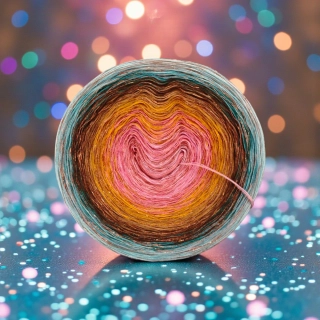 Klubíčko Daisy LunART 3nitka + lurex