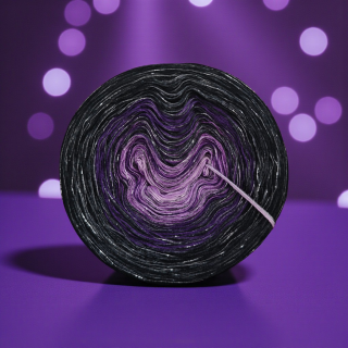 Klubíčko Daisy ART 3nitka (prodlužující se úseky) s lurexem