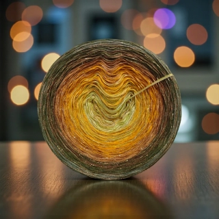 Duhové klubíčko Daisy LunART 3nitka + lurex