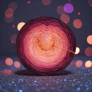 Duhové klubíčko Daisy LunART 3nitka + lurex