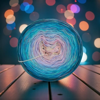 Klubíčko Daisy RainbowART 3nitka + bavlněná duhová nitka