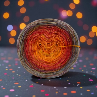 Duhové klubíčko Daisy RainbowART 3nitka + bavlněná duhová nitka