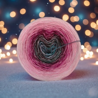 Duhové klubíčko Daisy GlossART 3nitka + viskóza