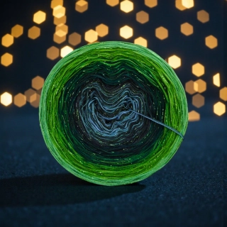 Duhové klubíčko Daisy LunART 3nitka + lurex