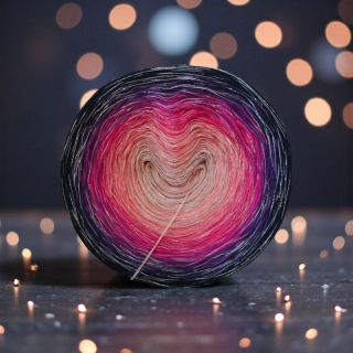 Duhové klubíčko Daisy LunART 3nitka + lurex