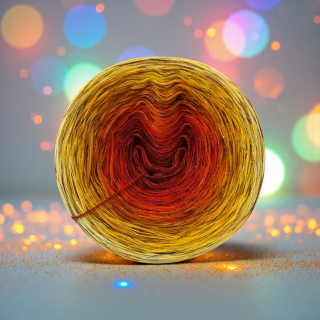 Duhové klubíčko Daisy LunART 3nitka + lurex