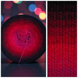 Červené duhové klubíčko Daisy ART