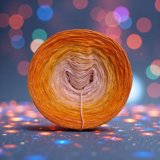 Duhové klubíčko Daisy LunART 3nitka + lurex