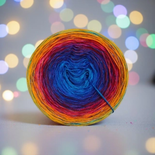 Duhové klubíčko Daisy MONET 4nitka s lurexem