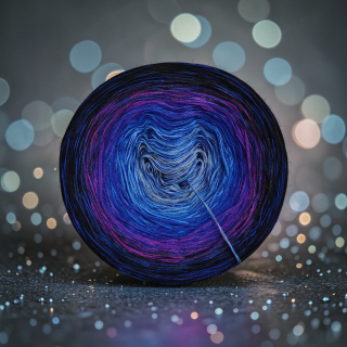 Duhové klubíčko Daisy GlossART 3nitka + viskóza