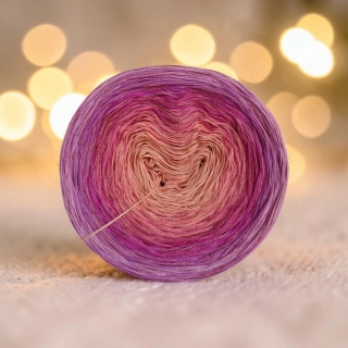 Duhové klubíčko Daisy GlossART 3nitka + viskóza