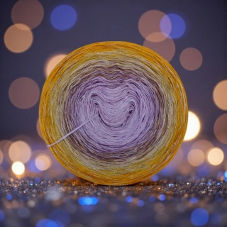 Duhové klubíčko Daisy LunART 3nitka + lurex