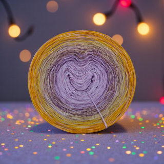 Duhové klubíčko Daisy RainbowART 3nitka + bavlněná duhová nitka