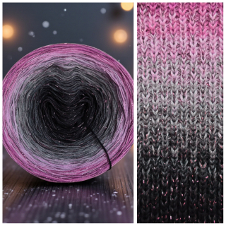 Duhové klubíčko Daisy LunART 3nitka + lurex