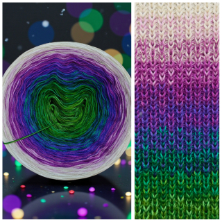 Duhové klubko Daisy ART na šátek