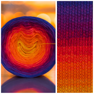 Duhové klubíčko Daisy ART na šátek