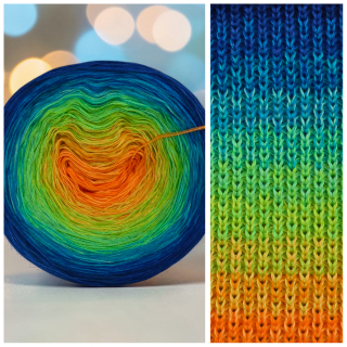 Duhové klubíčko Daisy ART na šátek