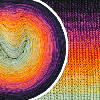 Duhové klubíčko Daisy ART na šátek