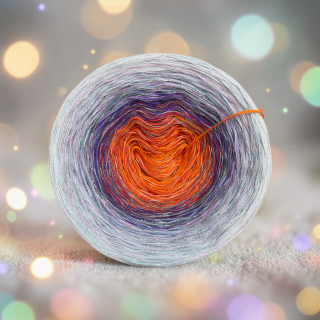 Duhové klubíčko Daisy MONET 4nitka s lurexem