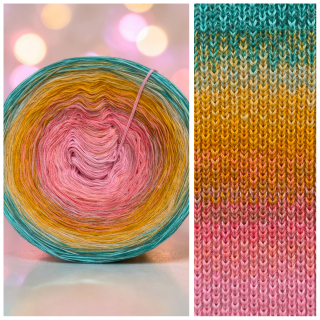 Duhové klubíčko Daisy MONET 4nitka - 1500 m