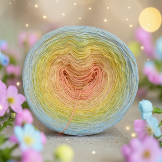 Duhové klubko Daisy GlossART 3nitka + viskóza