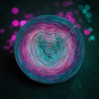 Klubíčko Daisy RainbowART 3nitka + bavlněná duhová nitka