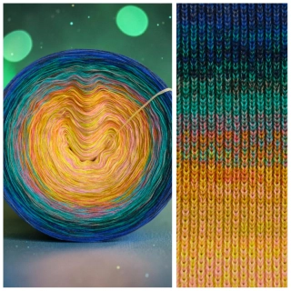 Duhové klubíčko Daisy MONET 4nitka