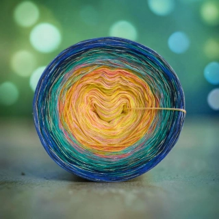 Duhové klubíčko Daisy MONET 4nitka s lurexem